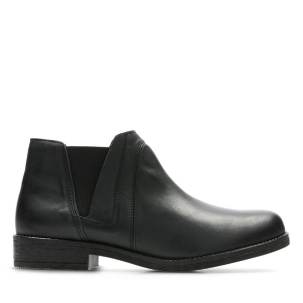 Clarks Womens Demi Beat Chelsea Boots Black | UK-2351648